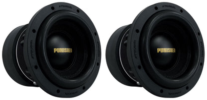 2 Rockville Punisher 8D1 8" 3000w Peak/750w RMS Competition Car Audio Subwoofers