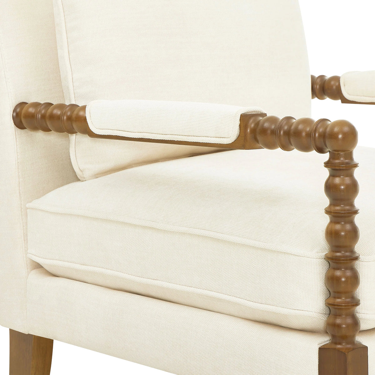 Pioneer Woman Harper Spindle Accent Chair, Jade Fabric Upholstery