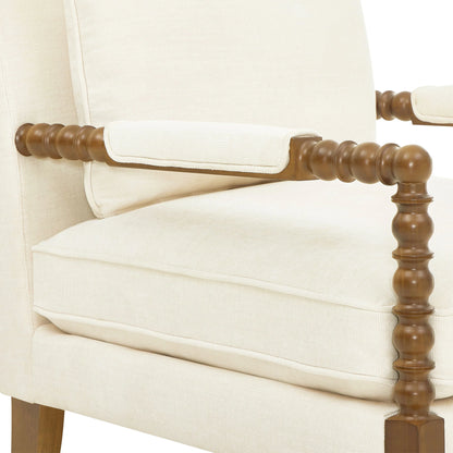 Pioneer Woman Harper Spindle Accent Chair, Jade Fabric Upholstery