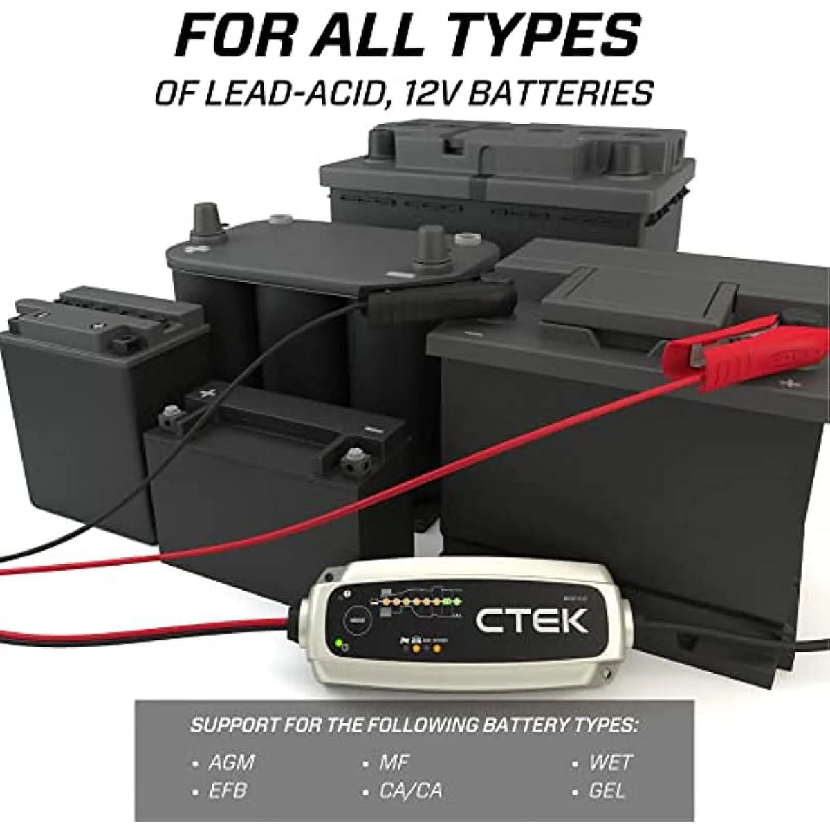 CTEK MXS 5.0 40-206 4.3 Amps 12V Fully Automatic Automotive Battery Charger