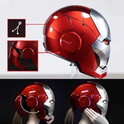 ZUITEH Iron-HeroMan Helmet, New Iron-superhero Mask with Jarvis Voice & Remote&Touch Controlled Open/Close, Collectible Real-life,Superhero Mask for Halloween Costume Christmas Birthday Cosplay Party