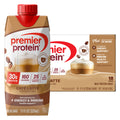 Premier 30g Protein PLUS Energy and Immune Support Shakes, Cafe Latte, 11 fl oz, 18-pack