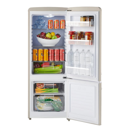 iio 7 cu. ft. Retro refrigerator with bottom freezer