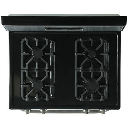 Element 30 Inch 4 Burners 5.2 cu. ft. Freestanding Gas Range, Stainless Steel