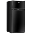 Giantex Compact Refrigerator, 3.4 cu. ft. Mini Cooler Fridge, Freestanding Fridge w/Adjustable Thermostat, Black