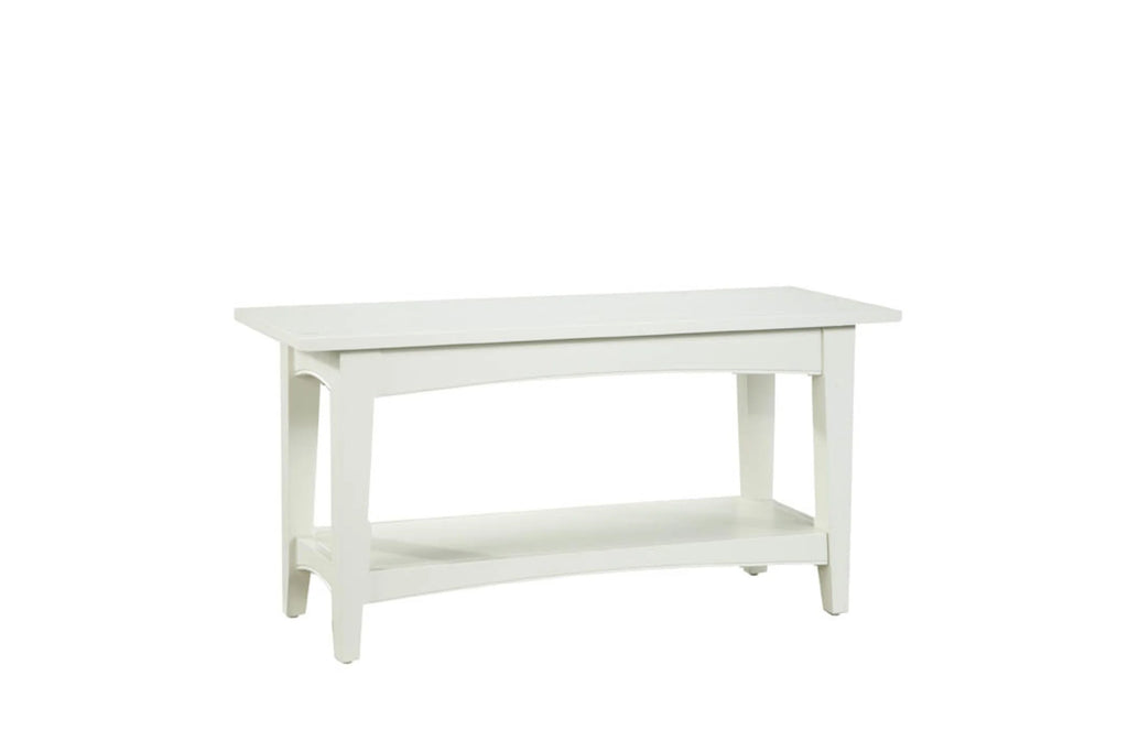Alaterre Shaker Cottage Bench/Coat Hooks with Tray, Chocolate
