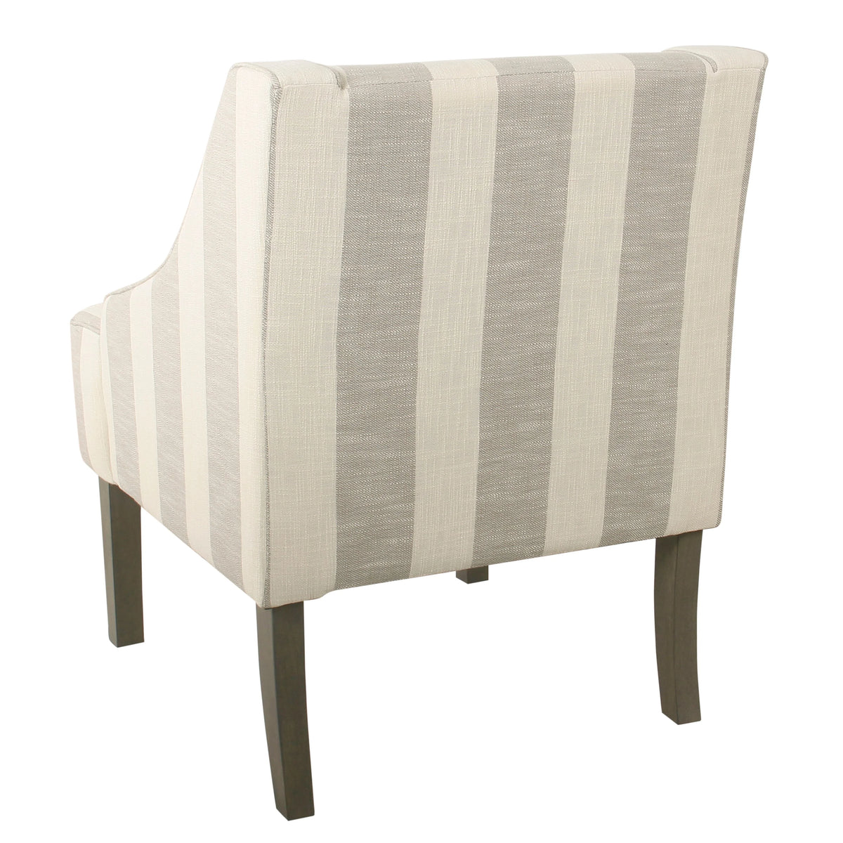 HomePop Classic Swoop Accent Chair - Blue and White Damask
