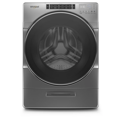 Whirlpool 5.0 cu ft High-Efficiency White Front Load Washing Machine with Load & Go(TM) XL Dispenser