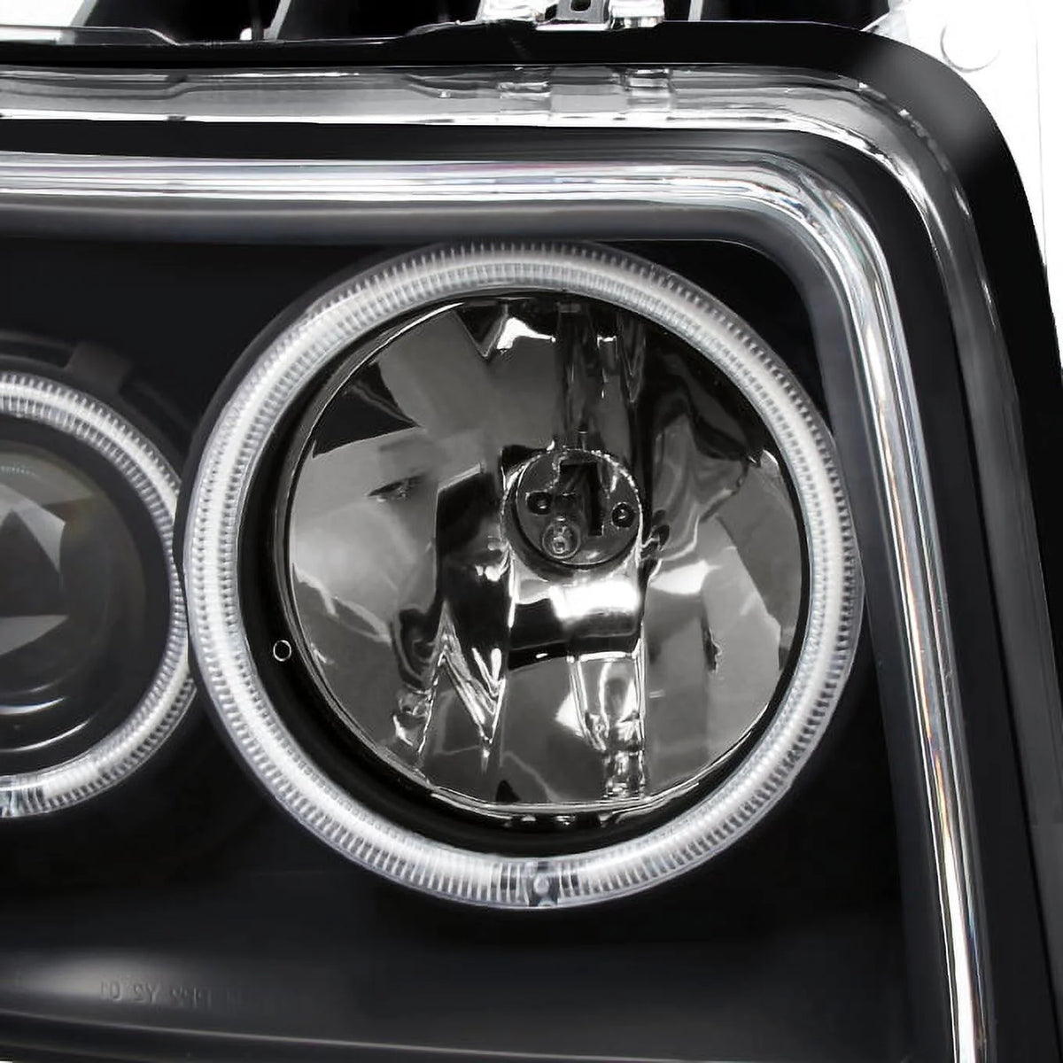 AKKON - For 2007 2008 2009 2010 2011 2012 Dodge Nitro Dual CCFL Halo Black Projector Full LED Turn Signal Headlights