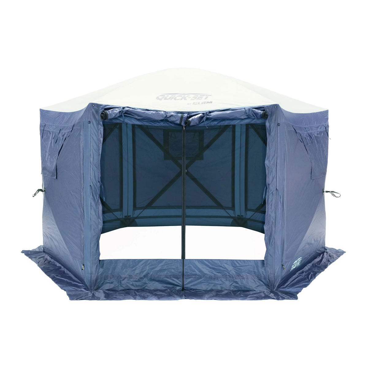 CLAM Quick-Set Pavilion 12.5 x 12.5' Portable Outdoor Canopy Shelter, Green