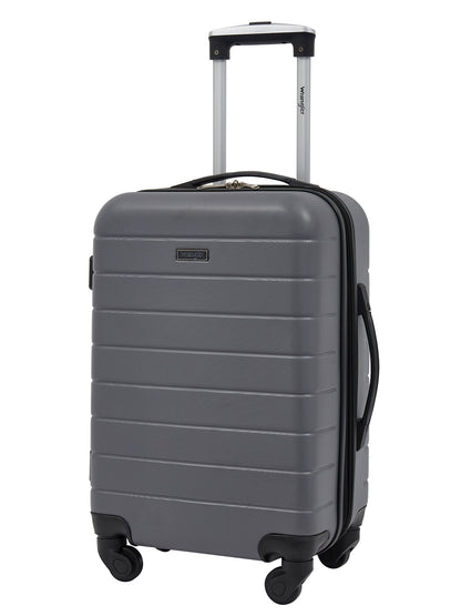 Wrangler 3 Piece Luggage Set with Cup Holder and USB Port, Olive Green
