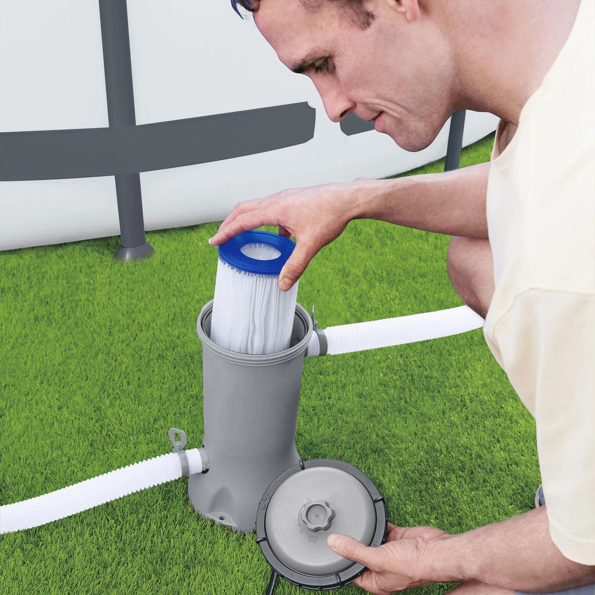 Bestway Flowclear 530 Gallons per Hour Above Ground Pool Filter Pump