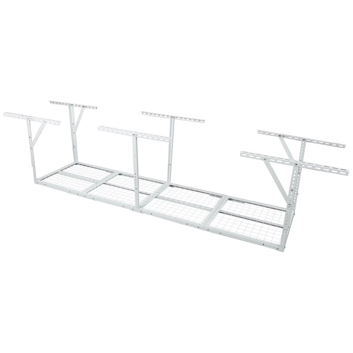 2x8FT Overhead Garage Storage Rack,Adjustable Storage Organization System,Heavy Duty Metal Garage Ceiling Storage Racks,450lbs Weight Capacity