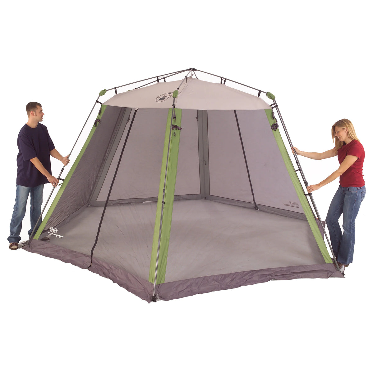 Coleman® Screen House Canopy Sun Shelter Tent with Instant Setup, 1 Room, Green