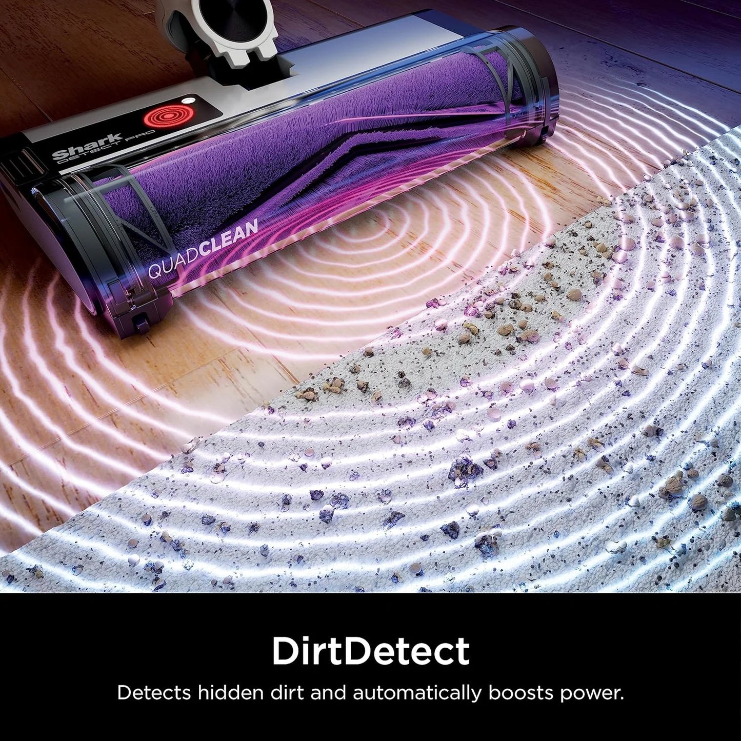 Restored Shark R-IW1111 Detect Pro Cordless HEPA QuadClean Multi-Surface Stick Vacuum, Grey/Brass - (Refurbished)