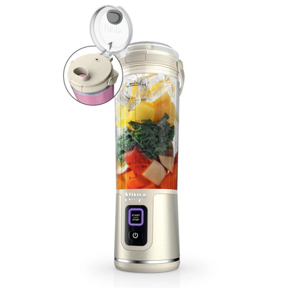 Ninja Blast Portable Blender, Cordless, 18oz. Vessel, Personal Blender for Shakes & Smoothies, BPA Free, Leakproof Lid & Sip Spout, USB-C Rechargeable, Dishwasher Safe Parts, Metallic Purple,