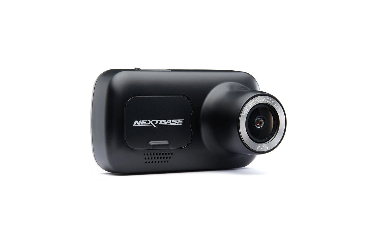 Nextbase 222X Compact Dual Dash Cam Front & Rear 2.5" HD IPS Screen, 1080p Full HD, 6 Layer Lens, Black, 0.17 lbs assembled.