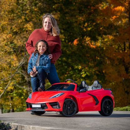12V Huffy Corvette Stingray, Battery Powered Ride-On Car, Children Ages 3+, Sounds