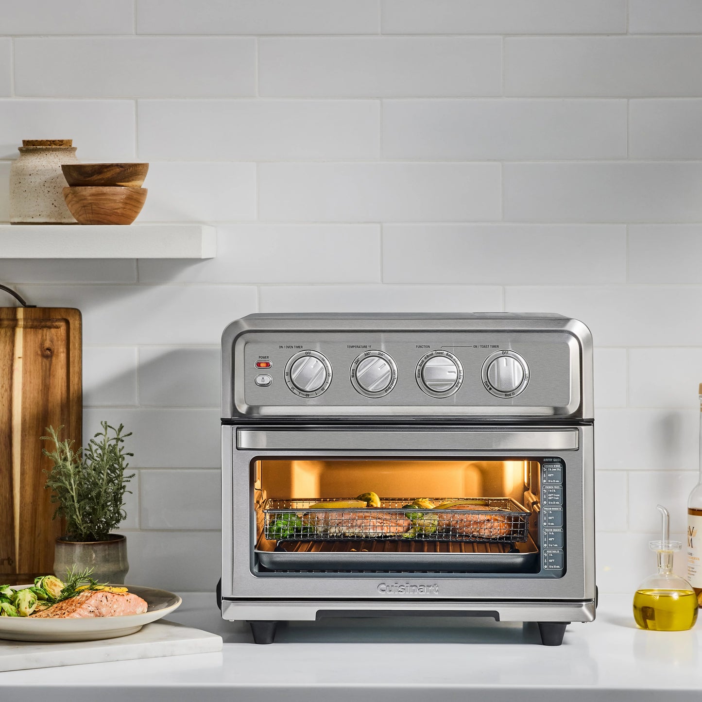 Cuisinart Airfryer Toaster Oven with Grill, Stainless, TOA-70NAS