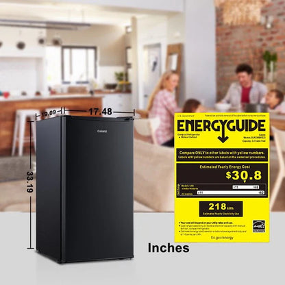 Galanz 3.3 Cu ft One Door Mini Fridge, Black Estar, New