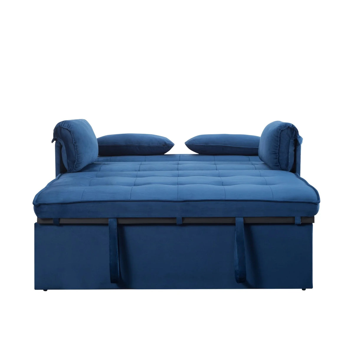 Gewnee 46" Velvet Sleeper Sofa Reclining Convertible Futon Couch Bed for Living Room, Guest & Small Spaces(Black)