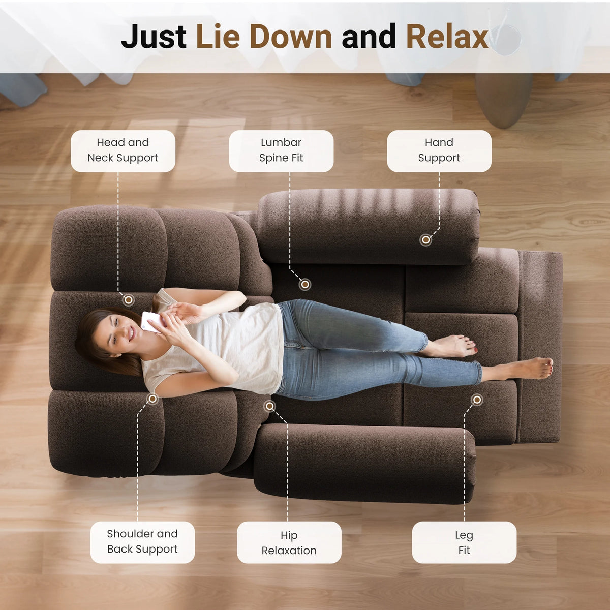 Power Recliner Chair,Electric Recline Sofa Chair for Adults with USB Port,Comfy Teddy Fleece Adjustable Cloud Sofa,Tool-Free Setup,Beige White