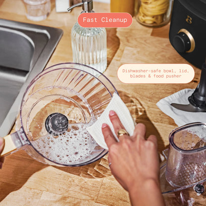 Beautiful 10-Cup Food Processor with Accessories, White Icing by Drew Barrymore