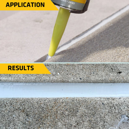 Sikaflex self-Leveling sealant - Gray - Seals Horizontal Joints in Concrete - Strong Elasticity Improves Durability - 29 fl. oz. Cartridge (Pack of 12)