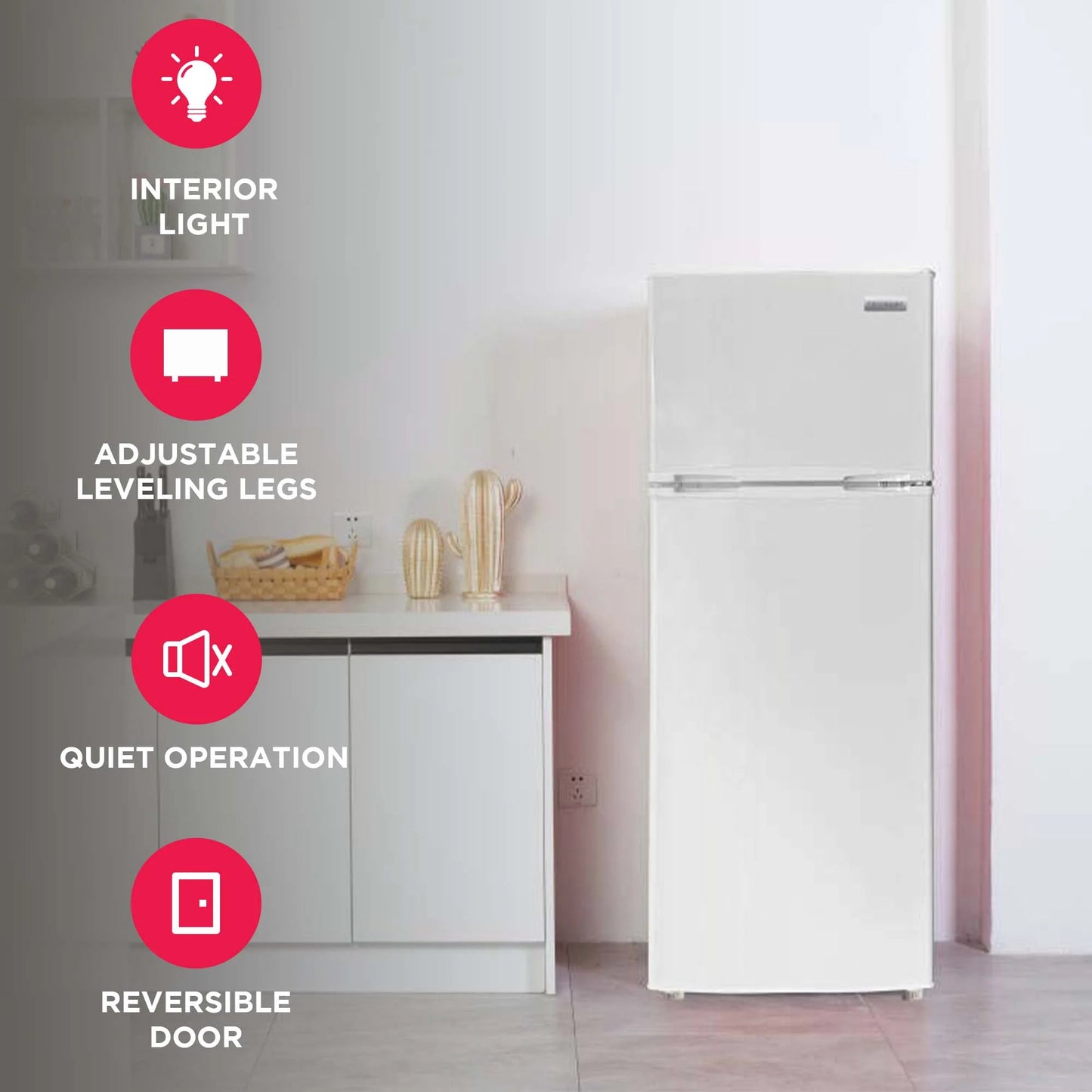 Frigidaire 7.5 Cu. Ft. Top Mount Refrigerator, Black