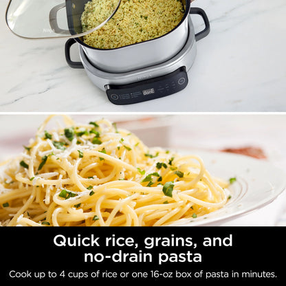 Ninja Foodi 6.5 qt Everyday PossibleCooker, Stainless Steel/White, Multi Cooker, Slow Cooker, MC1100
