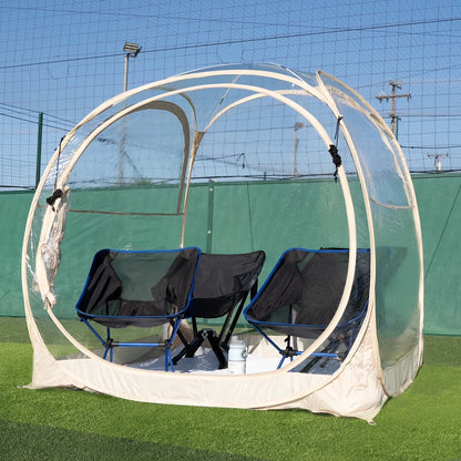EighteenTek Four-Person Weatherproof Pop-Up Sports Pod Tent Shelter