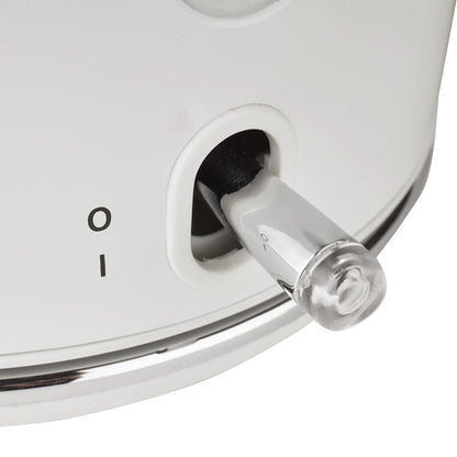 Haden Dorset 1.7 Liter Electric Water Kettle with Base, Putty & Chrome