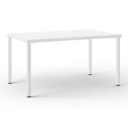 WestinTrends Playa 59" Iron Metal Outdoor Rectangular Patio Dining Table For 6, Olive Green