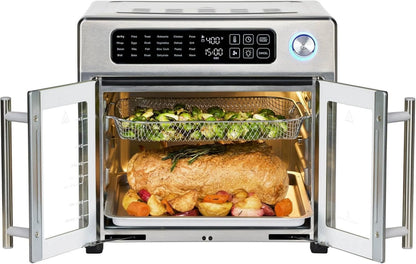Emeril Lagasse French Door Air Fryer Toaster Oven Combo, 26QT, Stainless Steel, 4-00675-02X