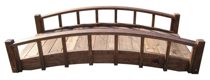 SamsGazebos 6 Foot Japanese Garden Bridge, Brown