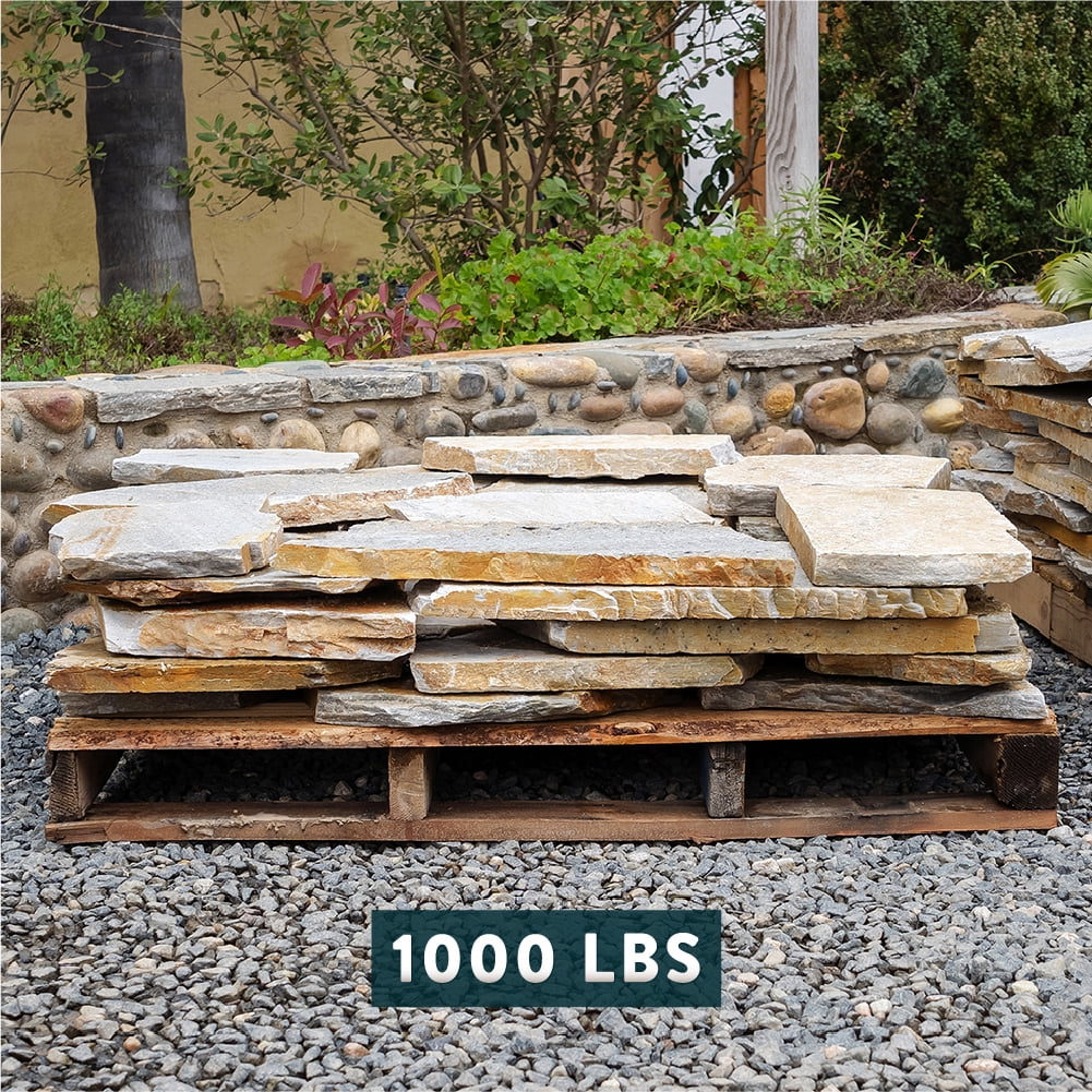 Flagstone Patio Pavers, Natural Stepping Stone, Driveway & Walkway Rock