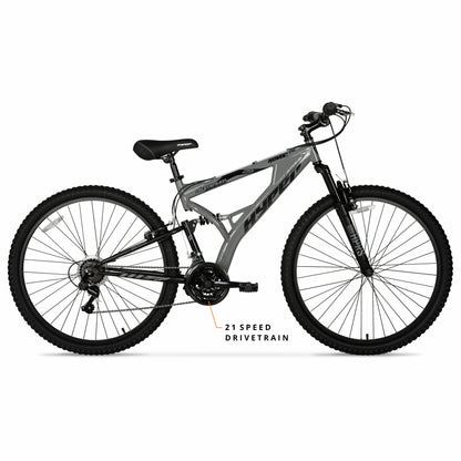 Hyper Bicycles 29" Men's Havoc Mountain Bike, Gray