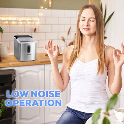Igloo Automatic Ice Machine Self Cleaning Countertop Ice Maker for Water Bottle & Drinks, Aqua