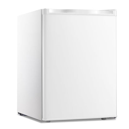 KNDKO 2.6Cu.ft Upright Freezer, Mini Freezer with Reversible Single Door, Removable Shelves, Adjustable Thermostat for Home/Kitchen/Office, Silver