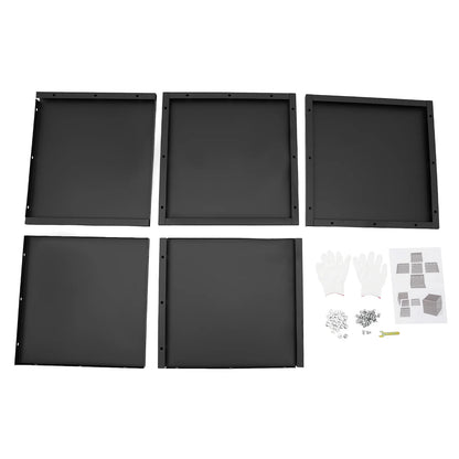 Indoor Outdoor Planter, Square Outdoor Planter For Both Indoor And Outdoor Use, For Gardens, Entrances, Patios Black Steel Square Cube Planter Box