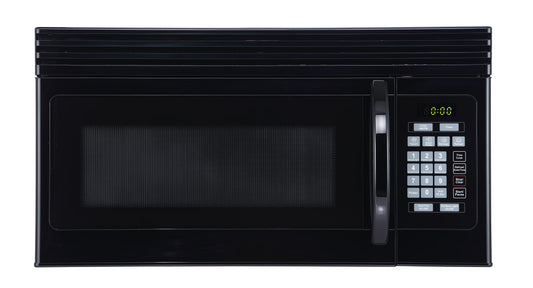 Black+Decker EM044KJNP10A 1.6-Cu. Ft. Over-the-Range Microwave with Top Mount Air Recirculation Vent, White