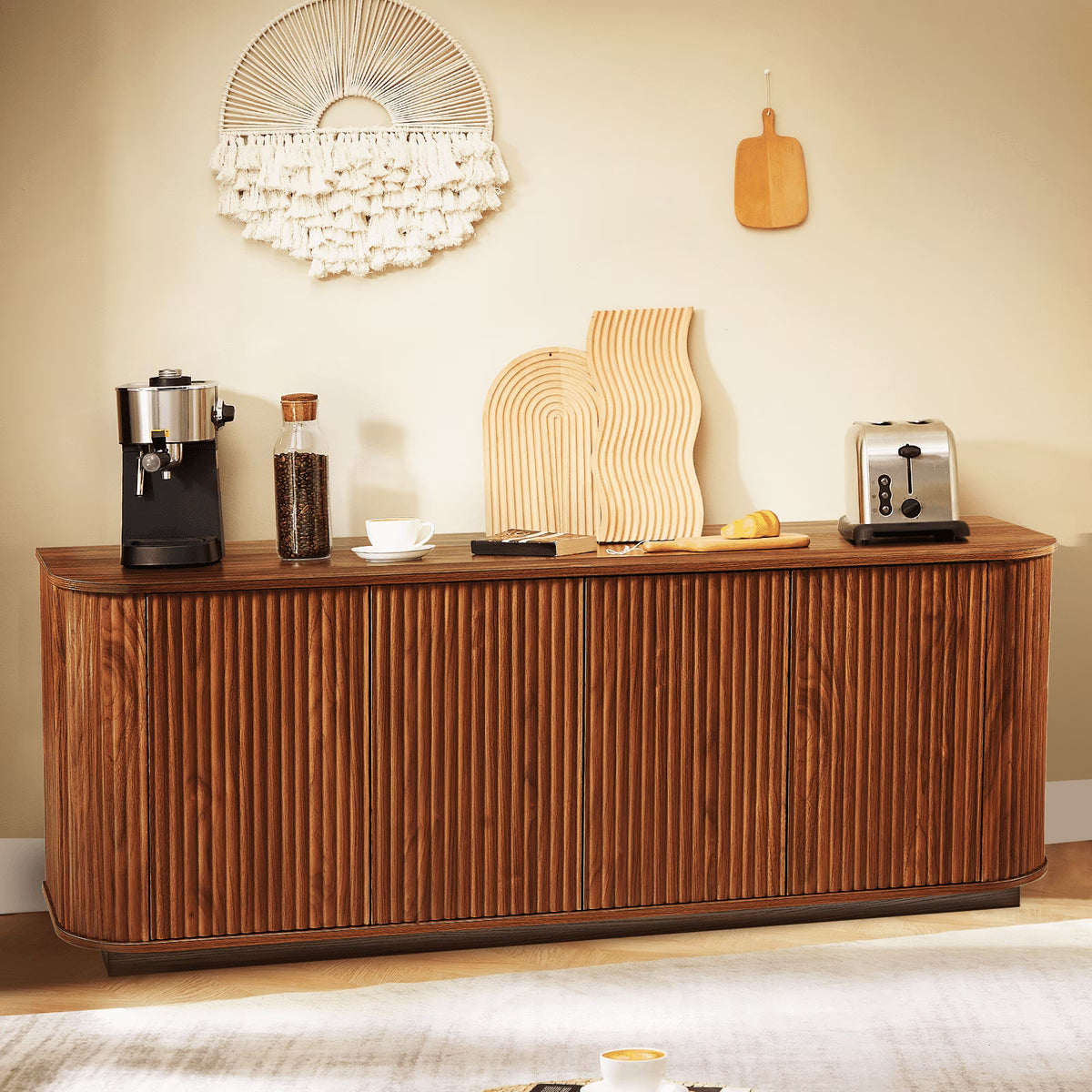 TV Stand, Modern Entertainment Center for TVs Up to 75 inch