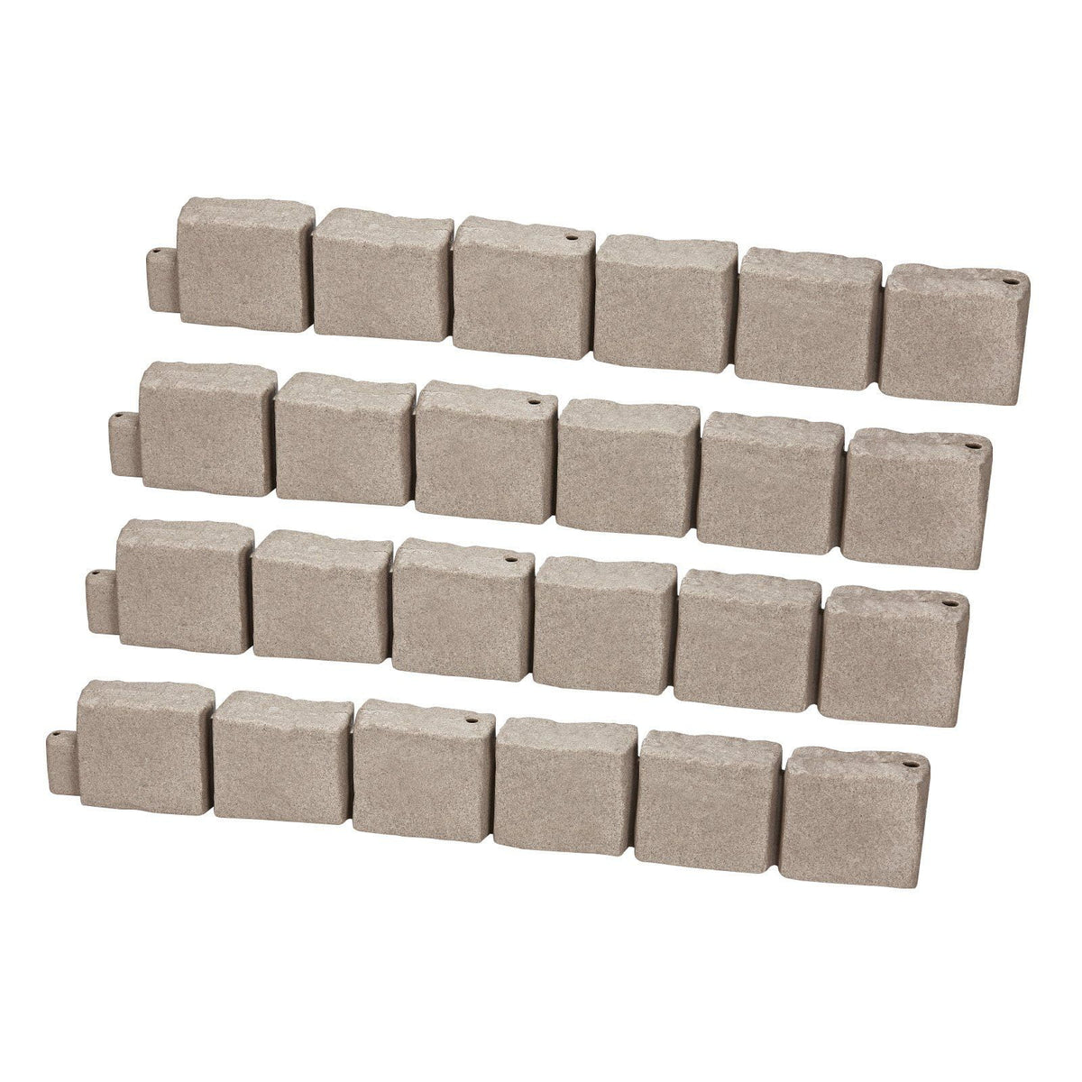 Fake Stone Landscape Edging 46.8x3.9 in Lawn Edging Border Fade-Resistant No Dig