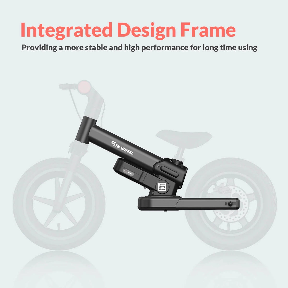 5Th Wheel KB09 150W Electric Balance Bike for Kids, Black - 12" Pneumatic Tire with Dual Brake