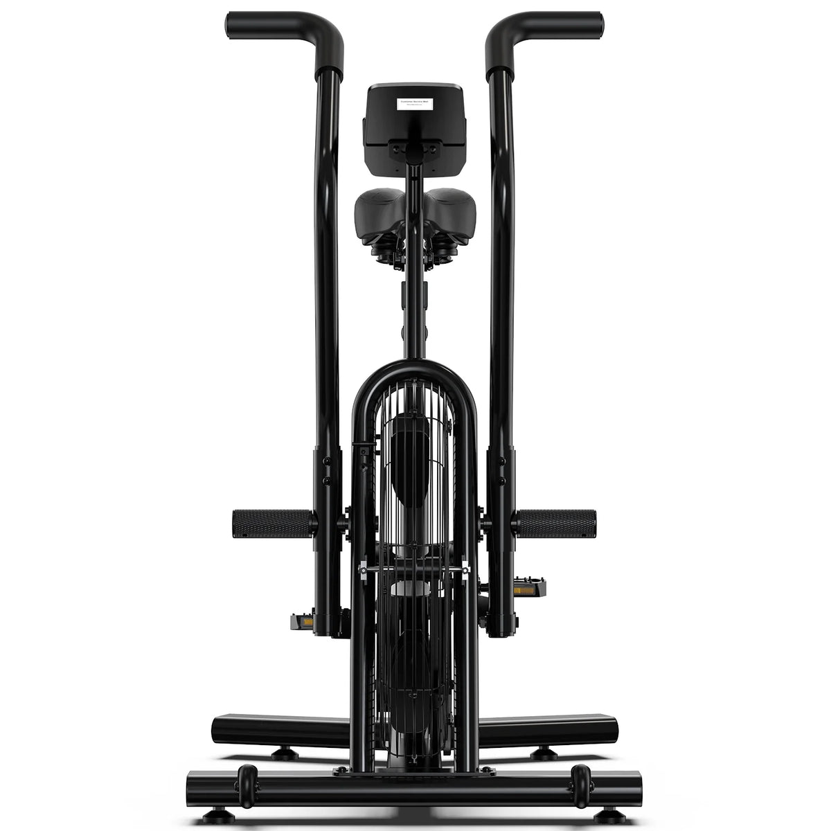 LNOW Commercial Built-in Bluetooth Fan Exercise Bike, Adjustable Air Resistance with Dual-Action Handlebars, Heavy Duty Indoor Cycling Bike for Home Gym Traininning, 350lbs Arm/Leg Cardio Workout