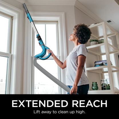 Shark Upright Vacuum, Navigator Lift-Away with Powerful Suction, Bagless, Hard Floor and Carpet, Large Dust Cup, Hepa Filter, Swivel Steering, Upholstery & Crevice Tool, NV380, Blue