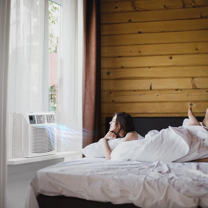 Matladin Window Air Conditioner with Heat, 8000 BTU Window AC Unit & Heater Combo with APP & Voice Smart Control, Timer Function & Easy Installation Kit, 115V/60Hz