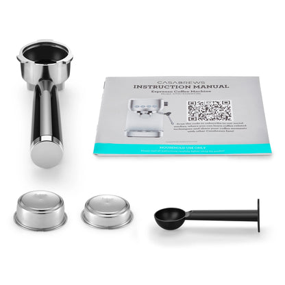 CASABREWS 3700 Essential 20-Bar Espresso Machine and Coffee Maker, Stainless Steel