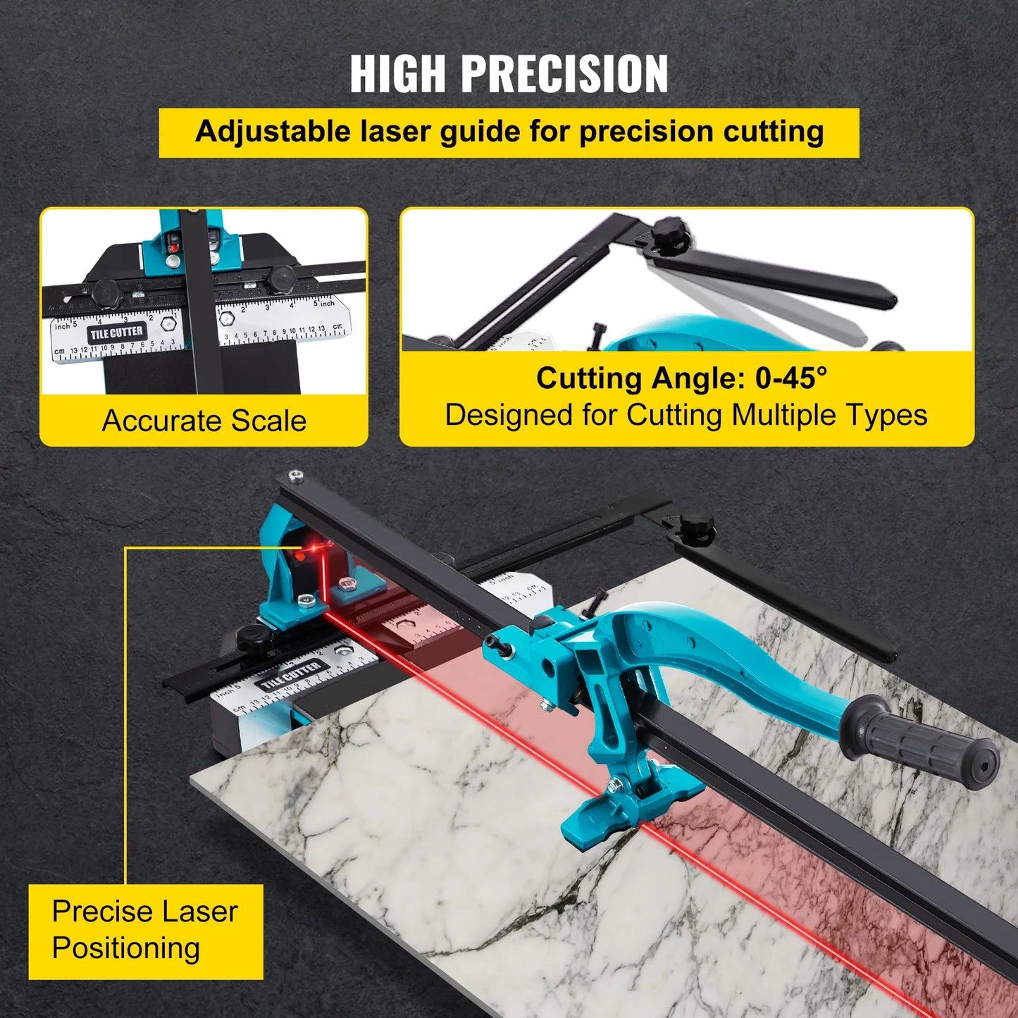 VEVOR, 47 Inch Heavy Duty Manual Tile Hand Tool Cutter