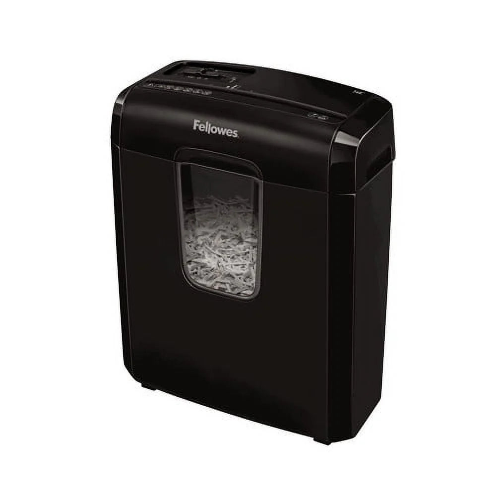 Fellowes Powershred 6C Cross-Cut Shredder, Black